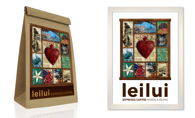 <Illustration and Packaging Design by Nina Spiess: Stromboli Coffee for Lelui>
